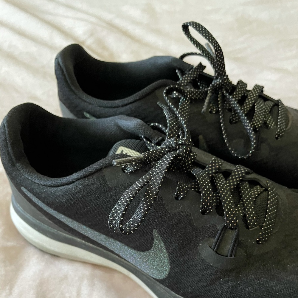 Nike Training Black iridescent sparkle shoes 7